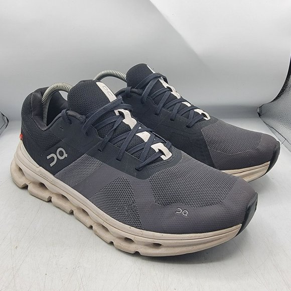 On Cloud Cloudrunner Mens Size 8.5 Black Eclipse Frost Athletic Shoes Casual - Picture 1 of 12